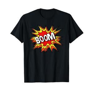 Boom Iconic Comic Tee Fun Shirt T Shirt